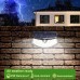 HMCITY New Solar Lights 4Pack Upgraded High Efficiency 36 LEDs with 11.8 in² Solar Panel, 3 Optional Modes Sensitive PIR Motion Sensor Light with Wide Angle IP65 Waterproof Solar Outdoor Security Step Lights