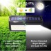 HMCITY Technology Solar Lights Outdoor, Wireless 100 LED Solar Motion Sensor Lights Waterproof Security Lighting Outdoor for Front Door, Backyard, Steps, Garage, Garden(2000LM, 2PACK)