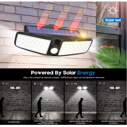 Hmcity solar lights clearance outdoor 120 led